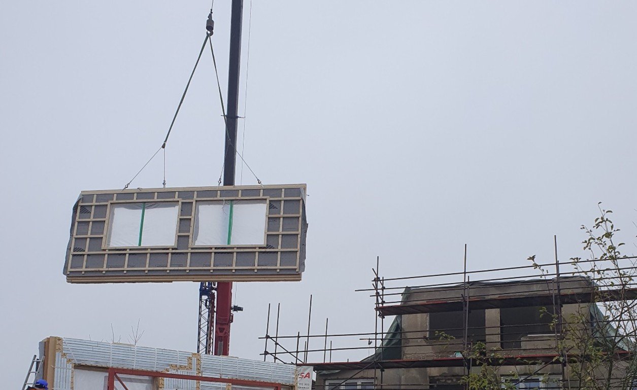 installation prefabricated facade ConExWall