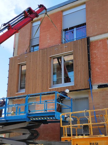 installation prefabricated facade spain