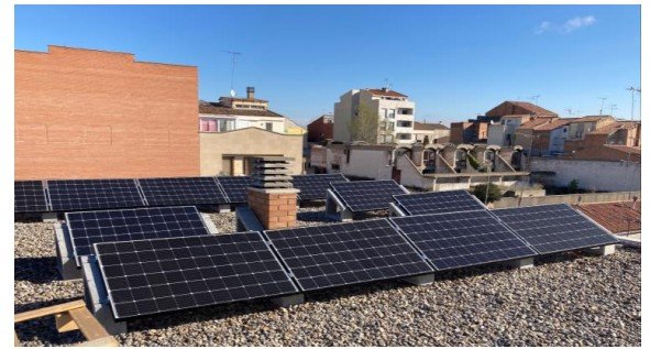 pv panels roof building deep retrofit
