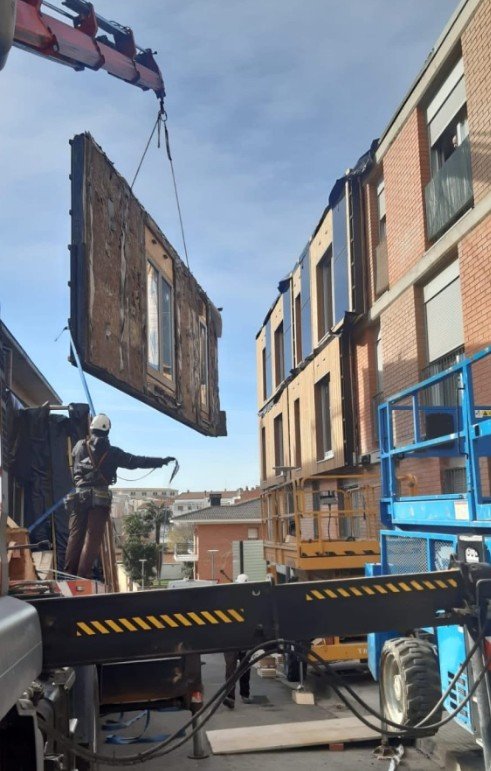prefabricated facade installation retrofit