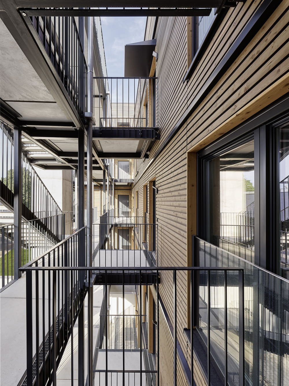 arcade balconies plus energy building