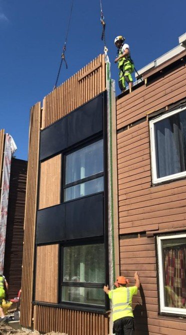 envelope installation social housing retrofit