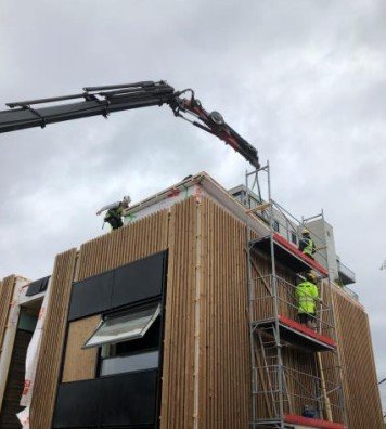 installation industrialised envelope building
