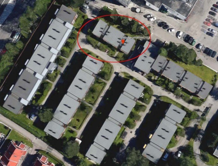 aerial view building